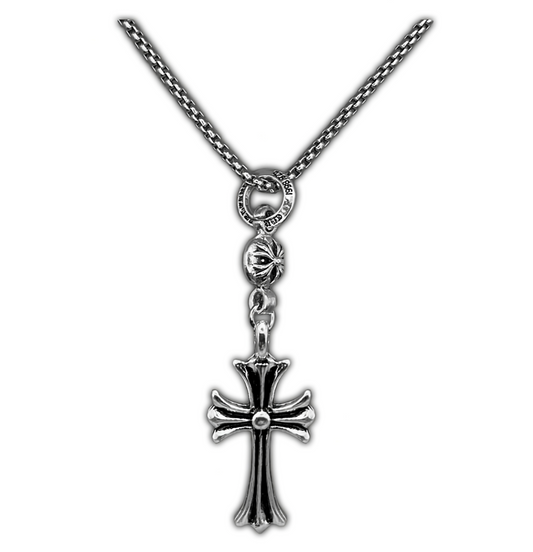 Ball-Chain Cross Necklace